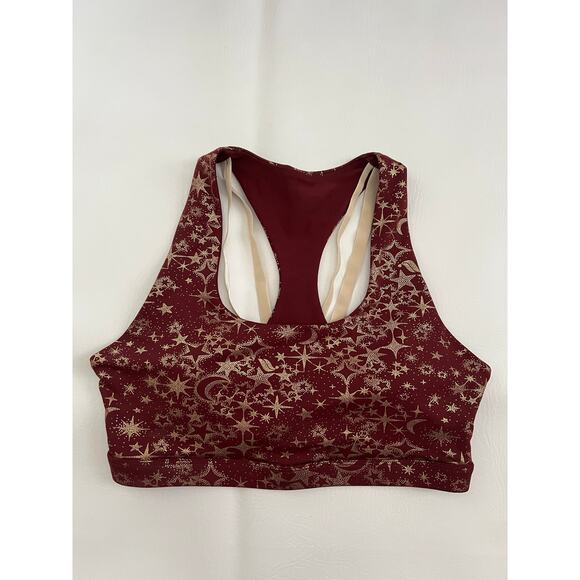 Fabletics Boost Medium Impact Sports Bra stardust gold Athleisure Workout - Picture 3 of 6